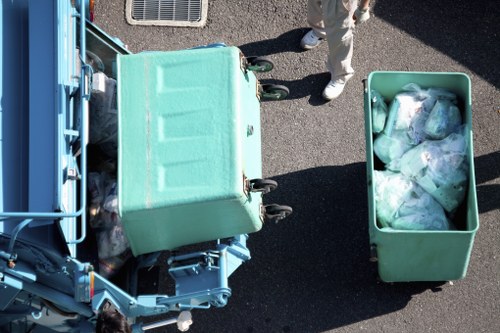 Professional team conducting loft clearance